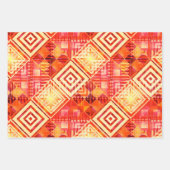 Festive Abstract Art Pattern Kerstmis Inpakpapier Vel (Voorkant 2)