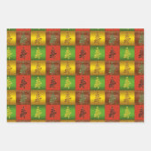 Festive Abstract Art Pattern Kerstmis Wrapping Pa Inpakpapier Vel (Voorkant 3)