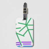 Festive Abstract Bagagelabel (Voorkant (verticaal))