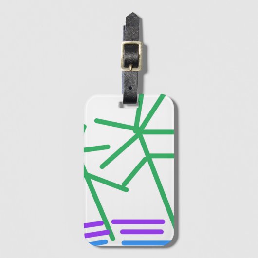 Festive Abstract Bagagelabel (Voorkant (verticaal))