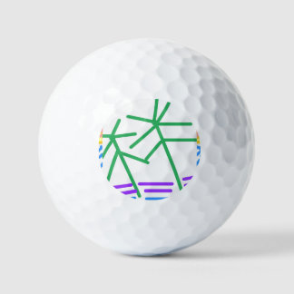 Festive Abstract Golfballen