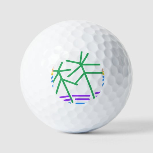 Festive Abstract Golfballen (Voorkant)