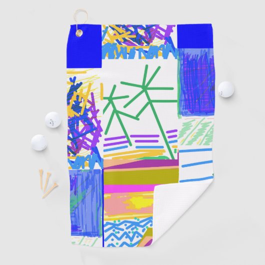 Festive Abstract Golfhanddoek (Insitu)