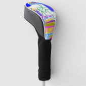 Festive Abstract Golfheadcover (Schuin)