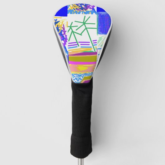 Festive Abstract Golfheadcover (Voorkant)