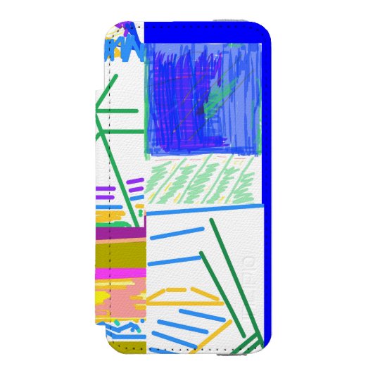 Festive Abstract Incipio iPhone Portemonnee Hoesje (Voorkant Agenda)