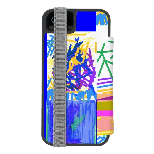 Festive Abstract Incipio iPhone Portemonnee Hoesje (Agenda Achterkant)