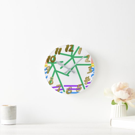 Festive Abstract Ronde Klok (Huis)