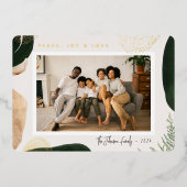 Festive Abstracte foto Folie Feestdagenkaart (Voorkant)