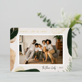 Festive Abstracte foto Folie Feestdagenkaart (Staand Voorkant)