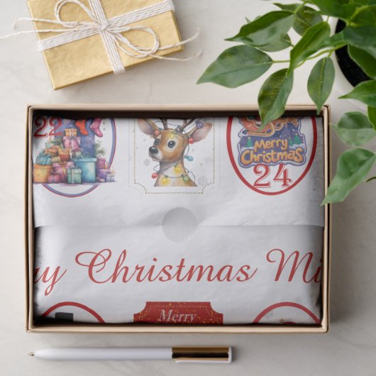 Festive Advent Calendar  Tissuepapier (Geschenk)