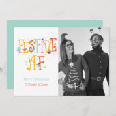 Festive AF Custom Photo Holiday Card Feestdagenkaart (Voorkant / Achterkant)