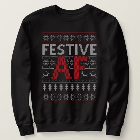 FESTIVE AF-kerst lelijke trui (Design voorkant)