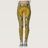 Festive Africa print stijlvol design Leggings (Voorkant)