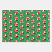 Festive African-American Mr en Mrs Claus Christma Inpakpapier Vel (Voorkant 3)