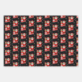 Festive African-American Mr en Mrs Claus Christma Inpakpapier Vel (Voorkant 2)