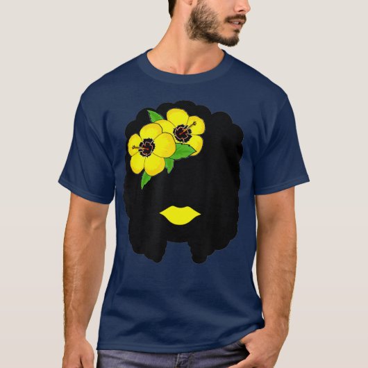 Festive Afro Cinco de Mayo Black Mexicaans T-shirt (Voorkant)