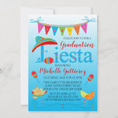 Festive Afstuderen Fiesta Invitation Kaart (Voorkant)