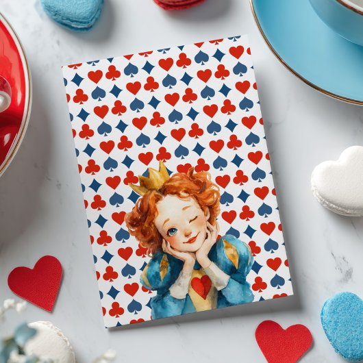 Festive Alice in ONEDERLAND 1st Birthday Tea Party Kaart