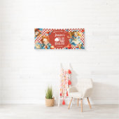 Festive Alice in ONEDERLAND 1st Birthday WELCOME Spandoek (Insitu)