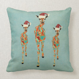 Festive Amber & Azure    GiraffesPillow Kussen