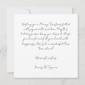 Festive and elegant Christmas Baubles Greeting Kaart (Achterkant)