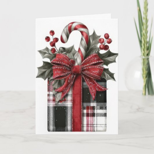 Festive and elegant Christmas Greeting Card Kaart (Voorkant)