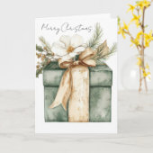 Festive and elegant Christmas Greeting Card Kaart (Gele Bloem)
