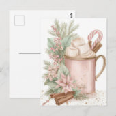 Festive and elegant Pastel Christmas Mug Briefkaart (Voorkant / Achterkant)