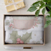 Festive and Vintage Style Christmas Cupcake Tissuepapier (Geschenk)
