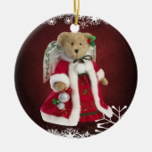 Festive Angel Teddy Bear Ornament (Voorkant)