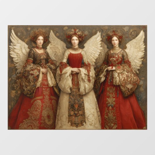 Festive Angels Raamsticker (Vel)