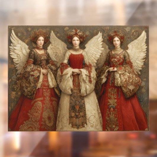 Festive Angels Raamsticker (Vel 2)