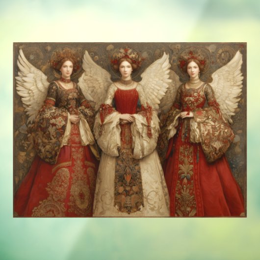 Festive Angels Raamsticker (Vel 3)