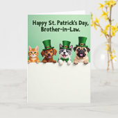 Festive Animal Family Card Kaart (Gele Bloem)
