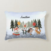 Festive animals accent kussen (Voorkant)