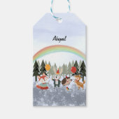 Festive animals cadeaulabel (Voorkant)