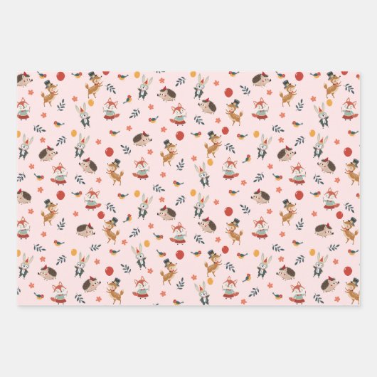 Festive animals inpakpapier vel (Voorkant 2)
