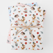 Festive animals inpakpapier vel (In situ)