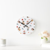 Festive animals ronde klok (Huis)