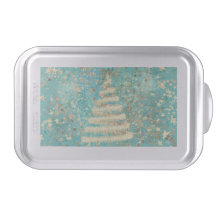 Festive Aqua Gold Sparkly-kerstboom