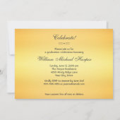 Festive Art Deco Afstuderen Foto Gold Class 20XX Kaart (Achterkant)