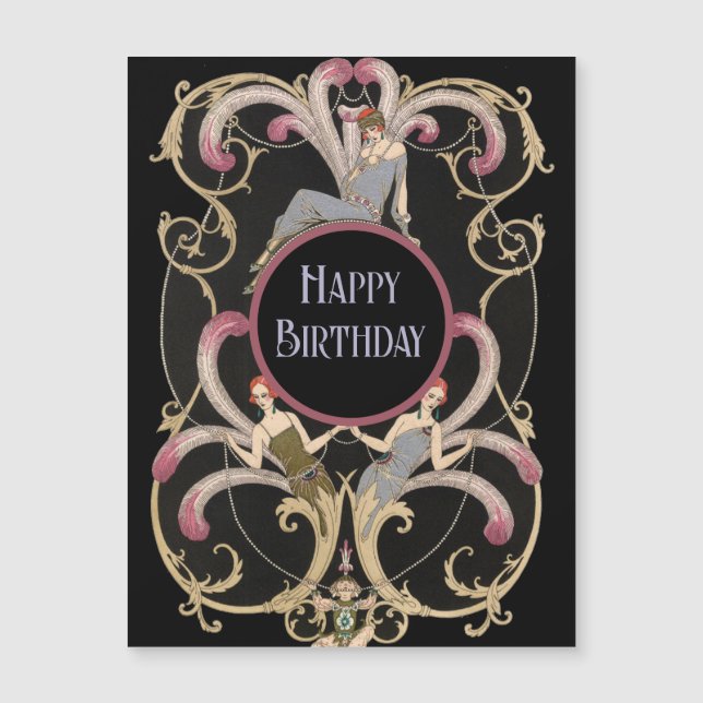 Festive Art Deco Birthday (Voorkant)