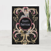 Festive Art Deco Birthday Kaart (Voorkant)