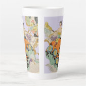Festive Art Deco-dame Latte Mok (Voorkant)