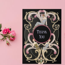 Festive Art Deco Folded Hartelijk dank