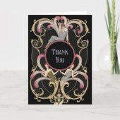 Festive Art Deco Folded Hartelijk dank Bedankkaart (Voorkant)