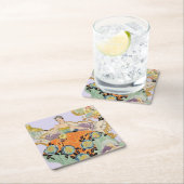 Festive Art Deco Lady Kartonnen Onderzetters (Insitu)