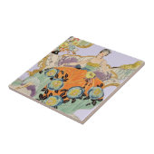 Festive Art Deco Lady Tegeltje (Zijkant)