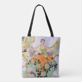 Festive Art Deco Lady Tote Bag (Achterkant)